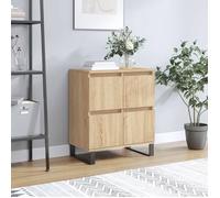 Vidaxl Buffet Chêne Sonoma 60x35x70 Cm Bois D'ingénierie Marron