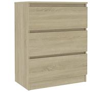 vidaXL Buffet de rangement avec tiroir, armoire salon Chêne Sonoma bois d’ingénierie