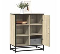 vidaXL Buffet chêne sonoma 62x35x76 cm bois d'ingénierie, armoire de rangement, meuble d'entrée, meuble d'appoint, meuble de 848995