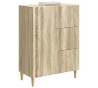 vidaXL Buffet Chêne Sonoma 66 x 34,5 x 90 cm Bois d'ingénierie, Buffet Chic, Rangement rétro, Armoire Pratique, Placard stylé, Salle à Manger Moderne, Organisation Fonctionnelle à la Maison