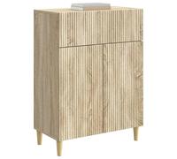 vidaXL Buffet Chêne Sonoma 66 x 34,5 x 90 cm Bois d'ingénierie, Buffet élégant, Meuble de Rangement Vintage, Cabinet rectangulaire, Solution pour chez soi