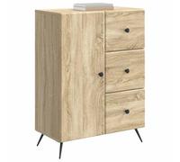 vidaXL Buffet Chêne Sonoma 66 x 34,5 x 90 cm Bois d'ingénierie, Salon, Vaisselier Moderne, Rangement spacieux, Salle à Manger, Organisation intérieure, Polyvalent, Mobilier de Maison