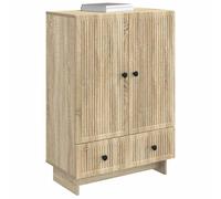 vidaXL Buffet Chêne Sonoma 66 x 34,5 x 95 cm Bois d’ingénierie, Meuble de Salon, Buffet rectangulaire Vintage, Rangement spacieux, Cabinet Moderne en Bois pour la Maison