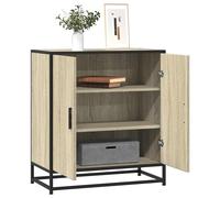Vidaxl Buffet Chêne Sonoma 68x35x76 Cm Bois D'ingénierie Et Métal Multicolore