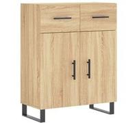 Vidaxl Buffet Chêne Sonoma 69,5x34x90 Cm Bois D'ingénierie Multicolore