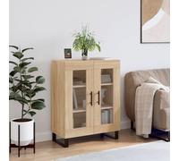 Vidaxl Buffet Chêne Sonoma 69,5x34x90 Cm Bois D'ingénierie Multicolore