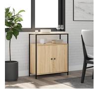 vidaXL Buffet Chêne Sonoma – Bois d'ingénierie 70x30x80 cm – Marron