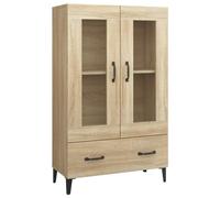 vidaXL Buffet Armoire Latérale Meuble de Rangement Armoire de Rangement Salon Salle de Séjour Intérieur Chêne Sonoma 70x31x115 cm Bois d'Ingénierie Marron