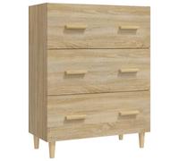 Buffet Chêne Marron 70x34x90 cm Bois d'Ingénierie Armoire de Rangement vidaXL