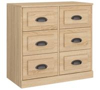 Vidaxl Buffet Chêne Sonoma 70x35,5x67,5 Cm Bois D'ingénierie Multicolore