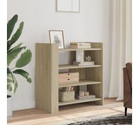 Vidaxl Buffet Chêne Sonoma 73,5x35x75 Cm Bois D'ingénierie Multicolore