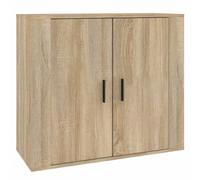 Vidaxl Buffet Chêne Sonoma 80x33x70 Cm Bois D'ingénierie Marron