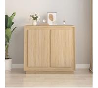 vidaXL Buffet chêne sonoma 80x34x75 cm en bois d'ingénierie 819887