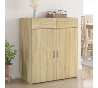 Vidaxl Buffet Chêne Sonoma 80x42,5x93 Cm Bois D'ingénierie Multicolore
