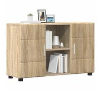 vidaXL Buffet Chêne Sonoma 88,5×30,5×55,5 cm Bois d'ingénierie, 3 étagères, rangement pratique