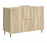 vidaXL Buffet Chêne Sonoma 89 x 34,5 x 62 cm Bois d'ingénierie, Bahut rectangulaire Moderne, Rangement généreux pour Le Salon, Cabinet élégant, unité Polyvalente