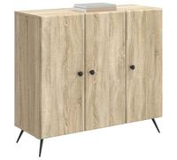 vidaXL Buffet Chêne Sonoma 89 x 34,5 x 80 cm Bois d'ingénierie, Buffet, vaisselier Moderne, Grand Espace de Rangement, Meuble de Salle à Manger Pratique, Meubles contemporains, unité d'organisation