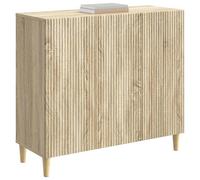 vidaXL Buffet Chêne Sonoma 89 x 34,5 x 80 cm Bois d'ingénierie, Salon, Buffet Vintage, Unité de Rangement en Bois, Multi-Usage, Cabinet Intérieur Chic, Grand Espace