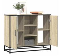 vidaXL Buffet chêne Sonoma 92x35x76 cm Bois d'ingénierie, Armoire de Rangement, Meuble d'entrée, Meuble d'appoint, Meuble de Rangement de Cuisine