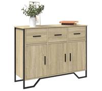 vidaXL Buffet chêne Sonoma 97 x 32,5 x 74,5 cm Bois d'ingénierie Marron G
