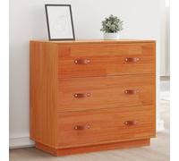 Buffet Armoire Placard Rangement Salon Maison Gris Bois Massif de Pin vidaXL
