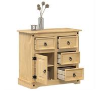 Vidaxl Buffet Corona 80x40x75 Cm Bois Massif De Pin Marron
