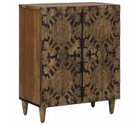 vidaXL Buffet de Rangement Marron 60 x 33,5 x 75 cm, Rangement Salon, Meuble rectangulaire en Bois de Mangue, Solution élégante pour Organiser Votre intérieur