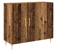 Vidaxl Buffet En Bois Ancien, 90x34x80 Cm, Fabriqué En Bois Ingénierie