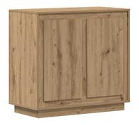 vidaXL Buffet en Chêne Artisan chêne Artisanal 80 x 34 x 75 cm, Salle à Manger, Buffet rectangulaire Moderne, Solution de Rangement Durable, Meuble Rustique, Organisateur d’intérieur