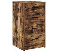 vidaXL Buffet en chêne fumé 40x41x75 cm en Bois d'ingénierie