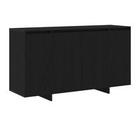vidaXL Buffet en chêne noir Chêne noir Placage en bois 135 x 41 x 75 cm