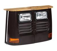 vidaXL Buffet en forme de camion Bois de manguier massif Gris foncé