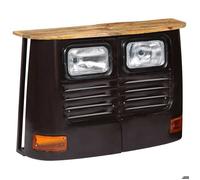 vidaXL Buffet en forme de camion Bois de manguier massif Gris foncé 246244