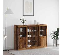 vidaXL Buffet en vieux bois 142,5 x 37 x 100 cm Bois composite