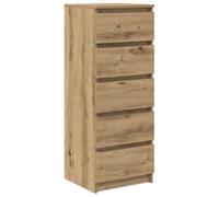 vidaXL Buffet et tiroirs chêne Artisanal 37,5x35x99 cm Bois ingénierie