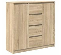 vidaXL Buffet et tiroirs chêne Sonoma 100,5x35x98,5 cm Bois ingénierie, Meuble de Rangement, Buffet, Meuble d'entrée, Meuble Buffet