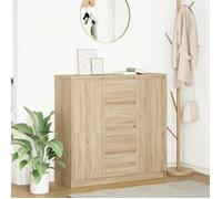 vidaXL Buffet et tiroirs chêne sonoma 100,5x35x98,5 cm bois ingénierie, meuble de rangement, buffet, meuble d'entrée, meuble