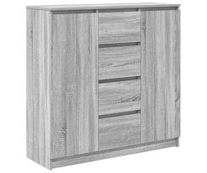 vidaXL Buffet et tiroirs Sonoma Gris 100,5x35x98,5cm Bois d'ingénierie