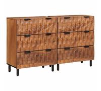 vidaXL Buffet Finition Acacia Brun Bois de mangue massif