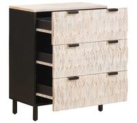 vidaXL Buffet Finition Lavage Blanc 60 x 33,5 x 75 cm