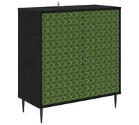 vidaXL Buffet GELEEN Chêne Noir 69 x 33 x 76 cm Bois d'ingénierie, Buffet rectangulaire Moderne, Meuble de Rangement Chic pour Salon et Salle à Manger, Solution Pratique pour la Maison