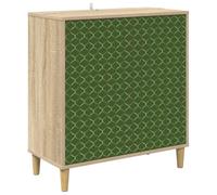 vidaXL Buffet GELEEN Sonoma 69 x 33 x 75 cm Bois d'ingénierie, Buffet rectangulaire Moderne, Grand Espace de Rangement pour Salon et Salle à Manger, Meuble Tendance pour la Maison