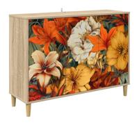 vidaXL Buffet GENNEP Sonoma 102 x 33 x 75 cm Bois d'ingénierie, Buffet rectangulaire Moderne, Meuble de Rangement Tendance pour Salon et Salle à Manger, Solution Pratique pour la Maison