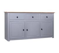 vidaXL – Buffet Panama 282704 – Pin solide Gris 135x40x80 cm