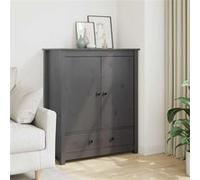 Buffet Gris 83x41,5x100 cm Bois massif de pin823516