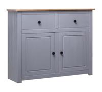 vidaXL Buffet Gris 93x40x80 cm Pin solide Assortiment Panama 282698