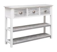 vidaXL Buffet Gris antique 108x30x76 cm Bois de Paulownia massif 338543
