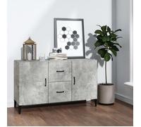 vidaXL Buffet Gris béton 100x36x60 cm Bois d'ingénierie 812523