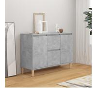 vidaXL Buffet 806107 gris béton 101x35x70 cm bois d'ingénierie