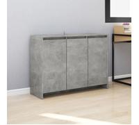 Buffet Gris Béton 102x33x75 cm Aggloméré Armoire Latérale Rangement vidaXL